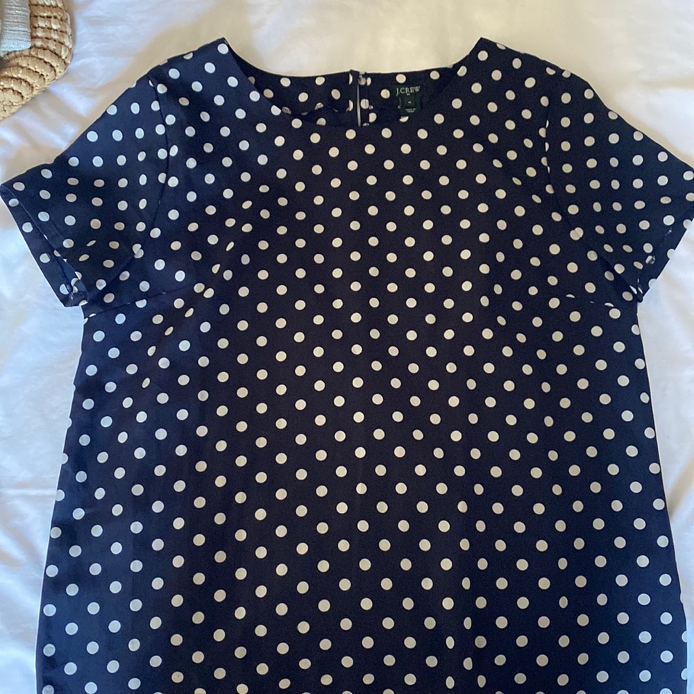 Jcrew blouse with back button closure